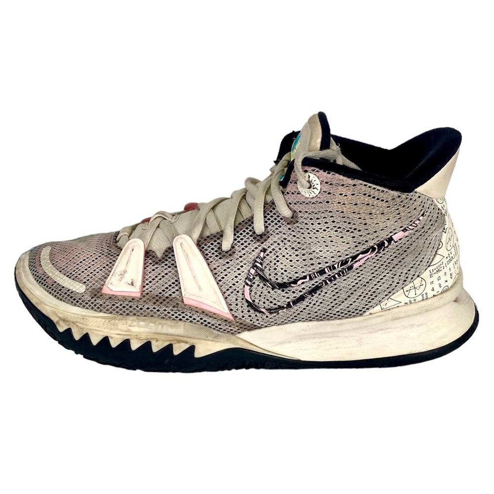 Men’s Nike Kyrie 7 Sneakers Pale Ivory 2021 CZ0141-100 Basketball Shoe Size 8.5